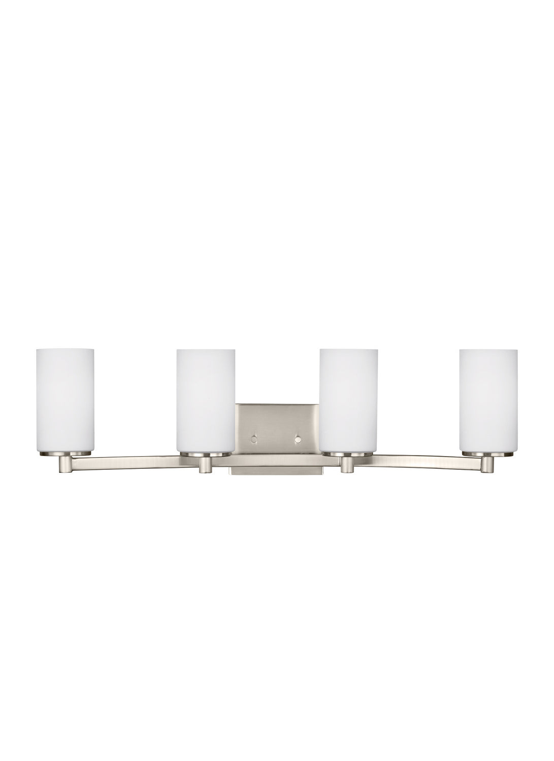 Generation Lighting. - 4439104-962 - Four Light Wall / Bath - Hettinger - Brushed Nickel