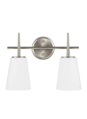 Generation Lighting. - 4440402EN3-962 - Two Light Wall / Bath - Driscoll - Brushed Nickel