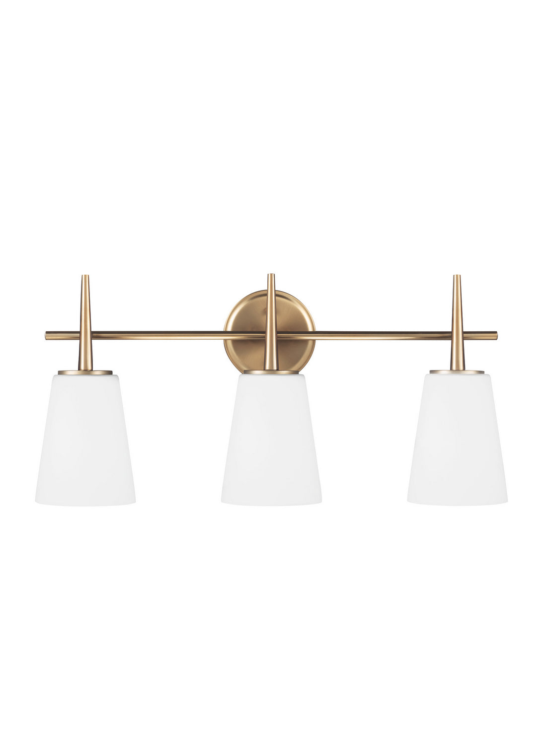 Generation Lighting. - 4440403EN3-848 - Three Light Wall / Bath - Driscoll - Satin Brass