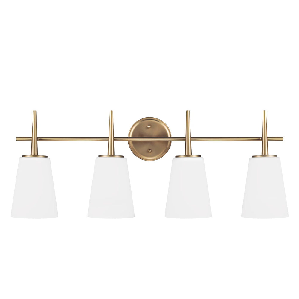 Generation Lighting - 4440404EN3-848 - Four Light Wall / Bath - Driscoll - Satin Brass