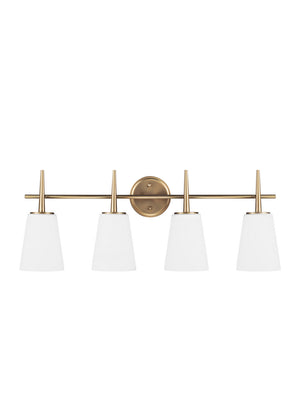 Generation Lighting. - 4440404EN3-848 - Four Light Wall / Bath - Driscoll - Satin Brass