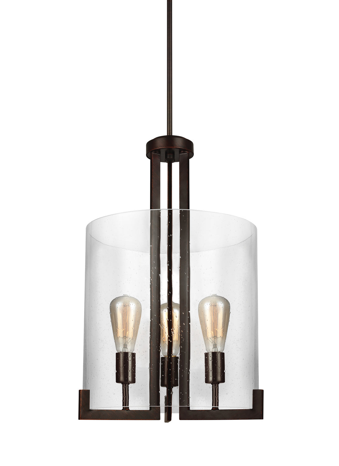 Generation Lighting. - 5126003-710 - Three Light Hall / Foyer Pendant - Dawes - Bronze