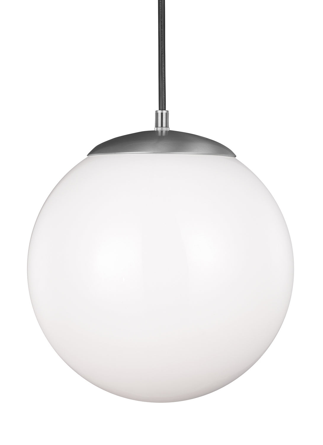 Visual Comfort Studio - 6022-04 - One Light Pendant - Leo - Hanging Globe - Satin Aluminum