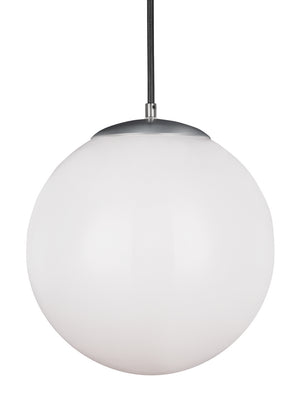 Visual Comfort Studio - 6024-04 - One Light Pendant - Leo - Hanging Globe - Satin Aluminum