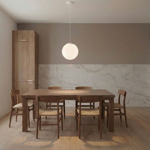 Visual Comfort Studio - 6024EN3-15 - One Light Pendant - Leo - Hanging Globe - White