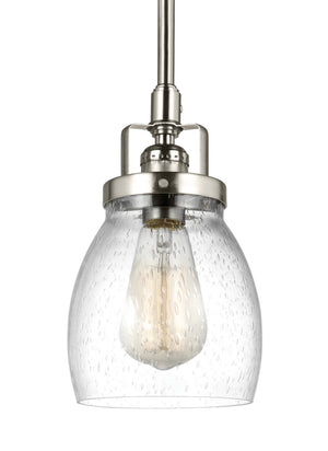 Generation Lighting. - 6114501-962 - One Light Mini-Pendant - Belton - Brushed Nickel