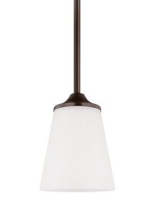 Generation Lighting. - 6124501EN3-710 - One Light Mini-Pendant - Hanford - Bronze