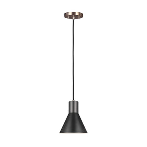 Generation Lighting. - 6141301-848 - One Light Mini-Pendant - Towner - Satin Brass