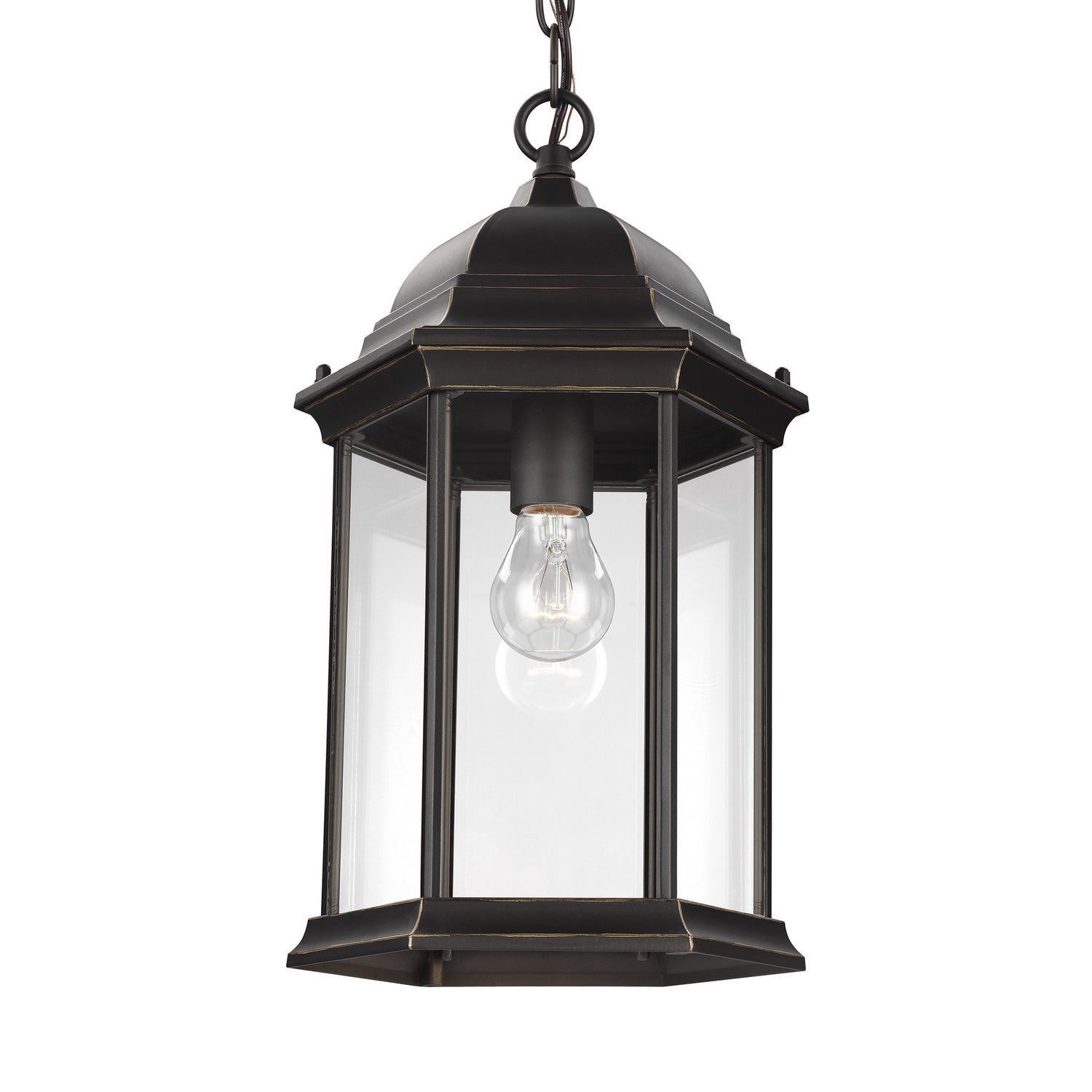 Generation Lighting. - 6238701-71 - One Light Outdoor Pendant - Sevier - Antique Bronze