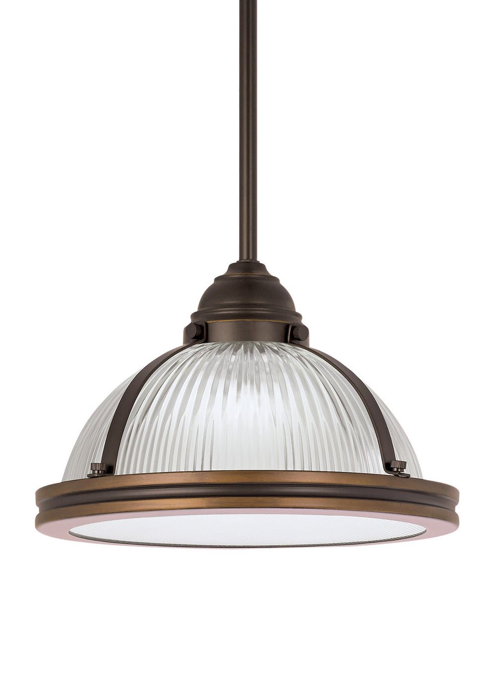 Generation Lighting - 65060EN3-715 - One Light Pendant - Pratt Street Prismatic - Autumn Bronze