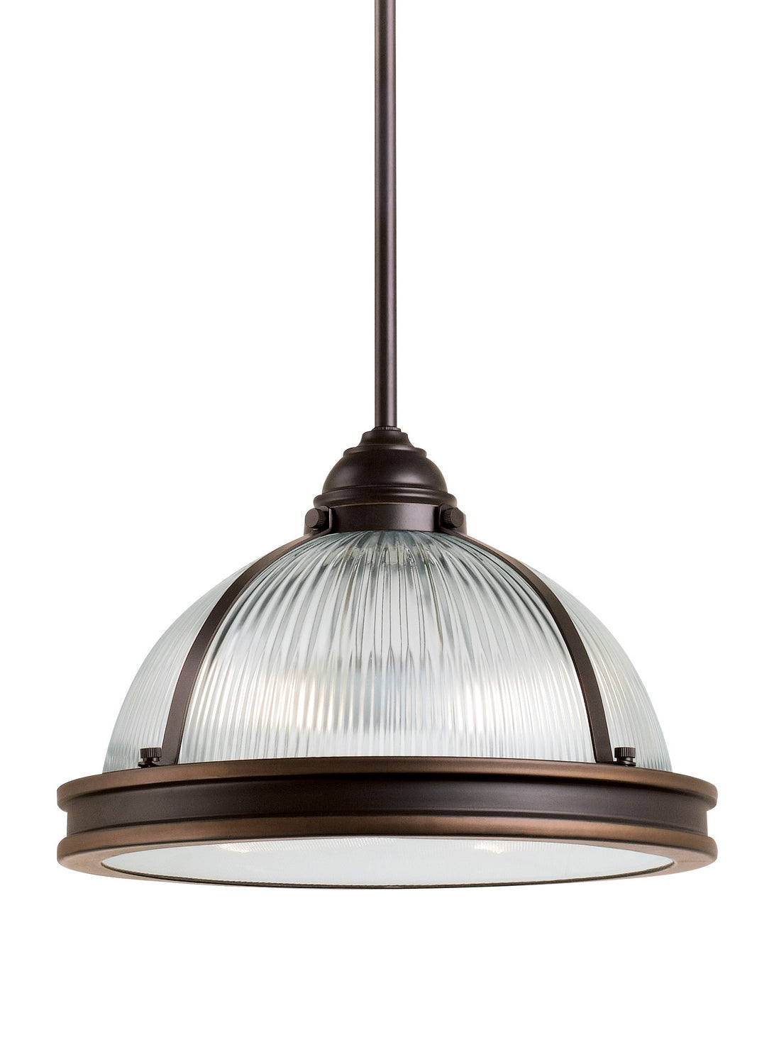 Generation Lighting. - 65061EN3-715 - Two Light Pendant - Pratt Street Prismatic - Autumn Bronze