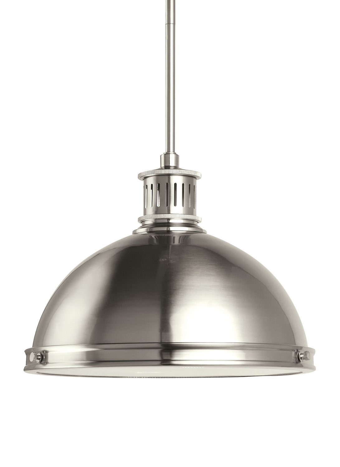 Generation Lighting. - 65086EN3-962 - Two Light Pendant - Pratt Street Metal - Brushed Nickel