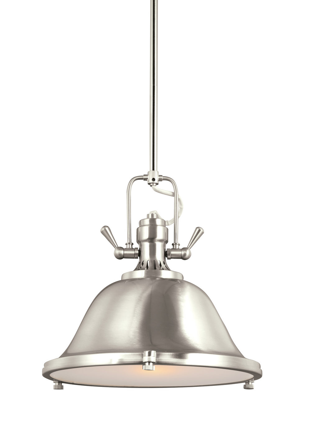 Generation Lighting - 6514401EN3-962 - One Light Pendant - Stone Street - Brushed Nickel