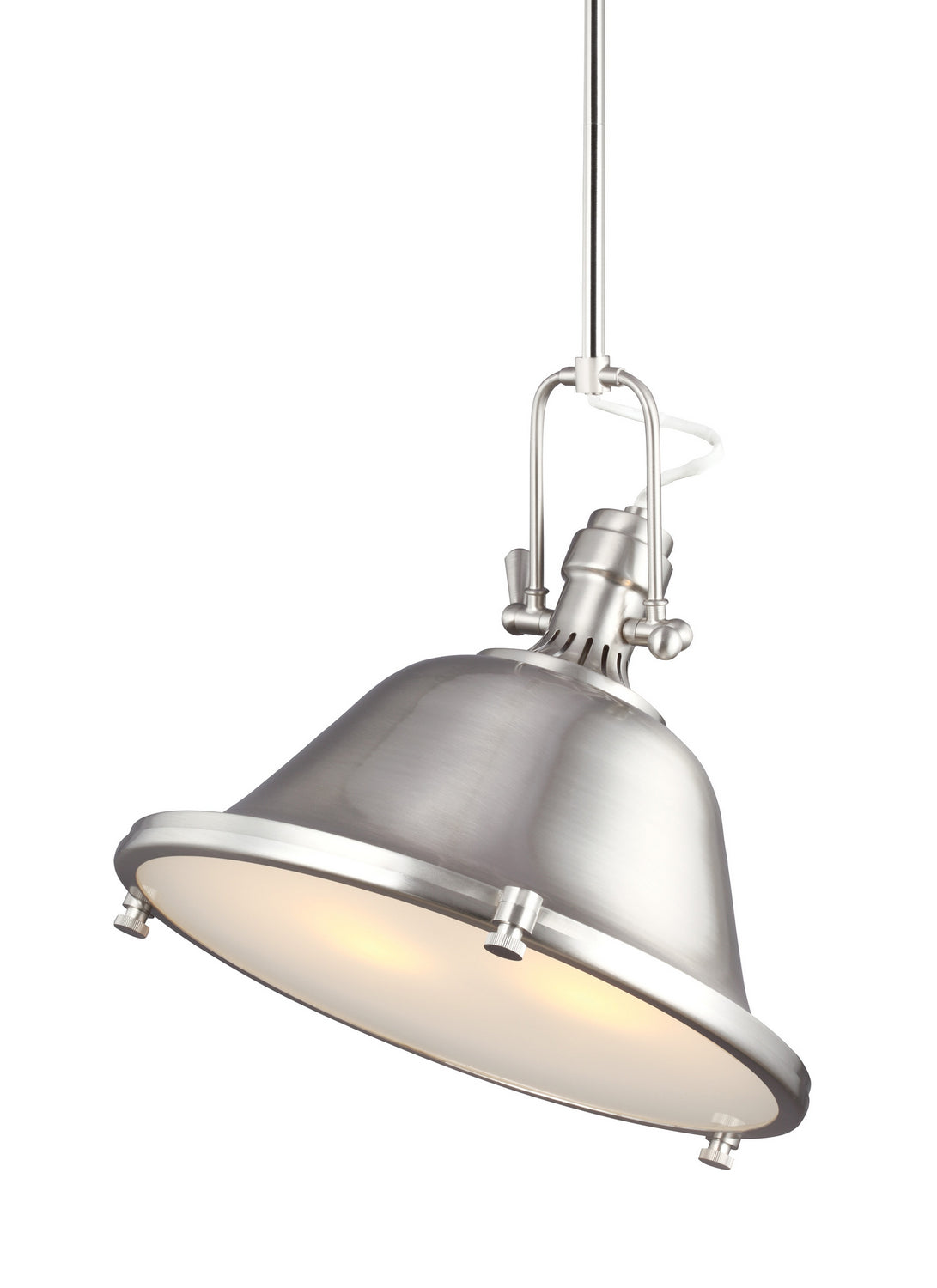 Generation Lighting. - 6514402EN3-962 - Two Light Pendant - Stone Street - Brushed Nickel