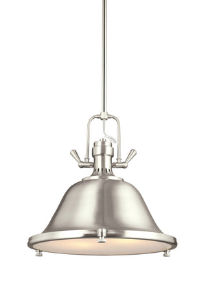 Generation Lighting. - 6514402EN3-962 - Two Light Pendant - Stone Street - Brushed Nickel