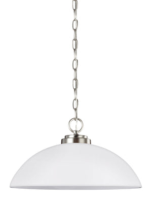 Generation Lighting. - 65160-962 - One Light Pendant - Oslo - Brushed Nickel