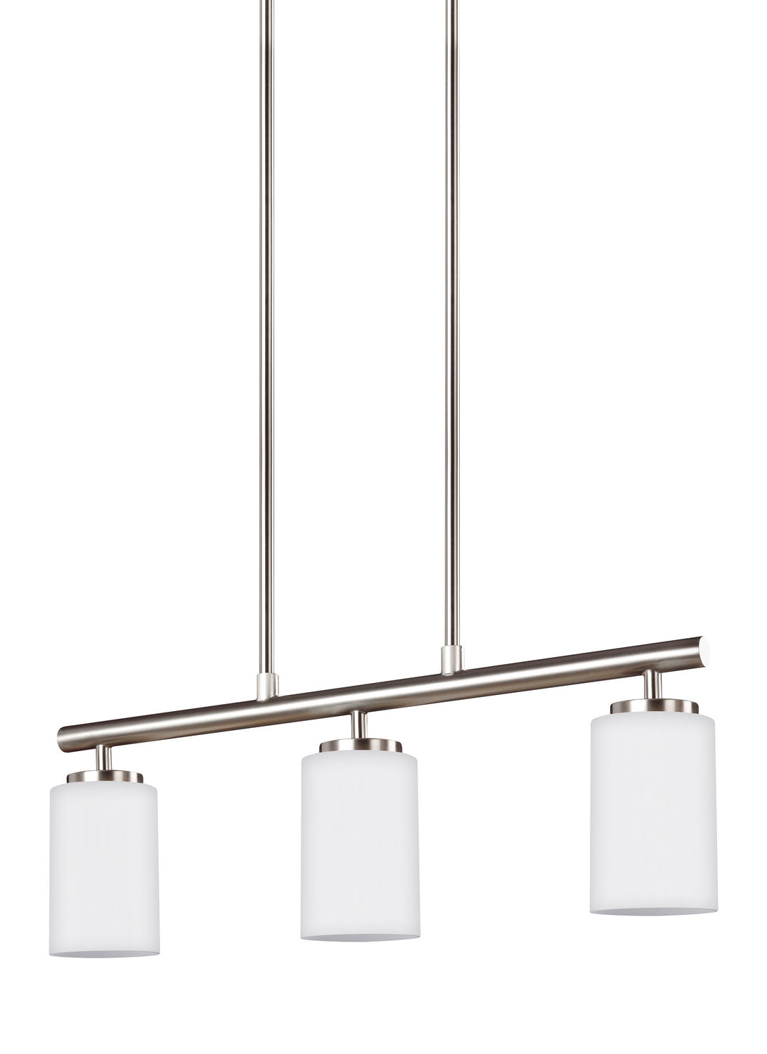 Generation Lighting. - 66160-962 - Three Light Island Pendant - Oslo - Brushed Nickel