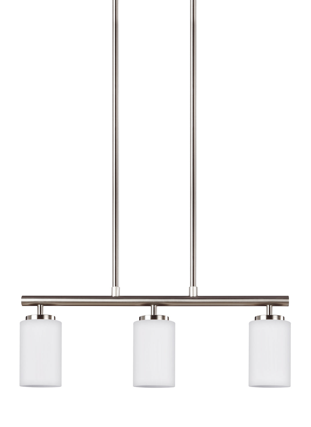 Generation Lighting. - 66160-962 - Three Light Island Pendant - Oslo - Brushed Nickel