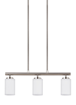 Generation Lighting. - 66160EN3-962 - Three Light Island Pendant - Oslo - Brushed Nickel