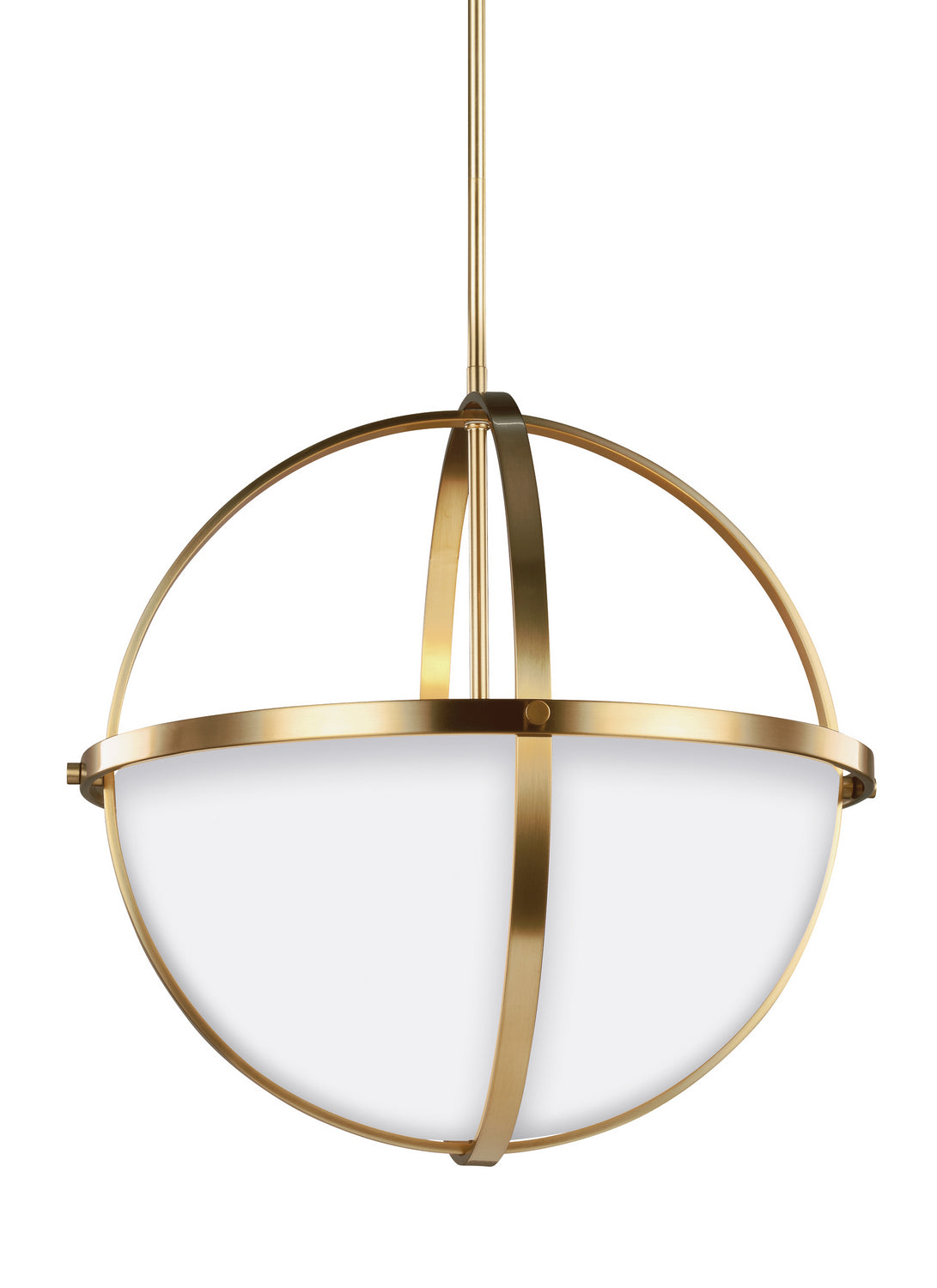 Generation Lighting. - 6624603-848 - Three Light Pendant - Alturas - Satin Brass