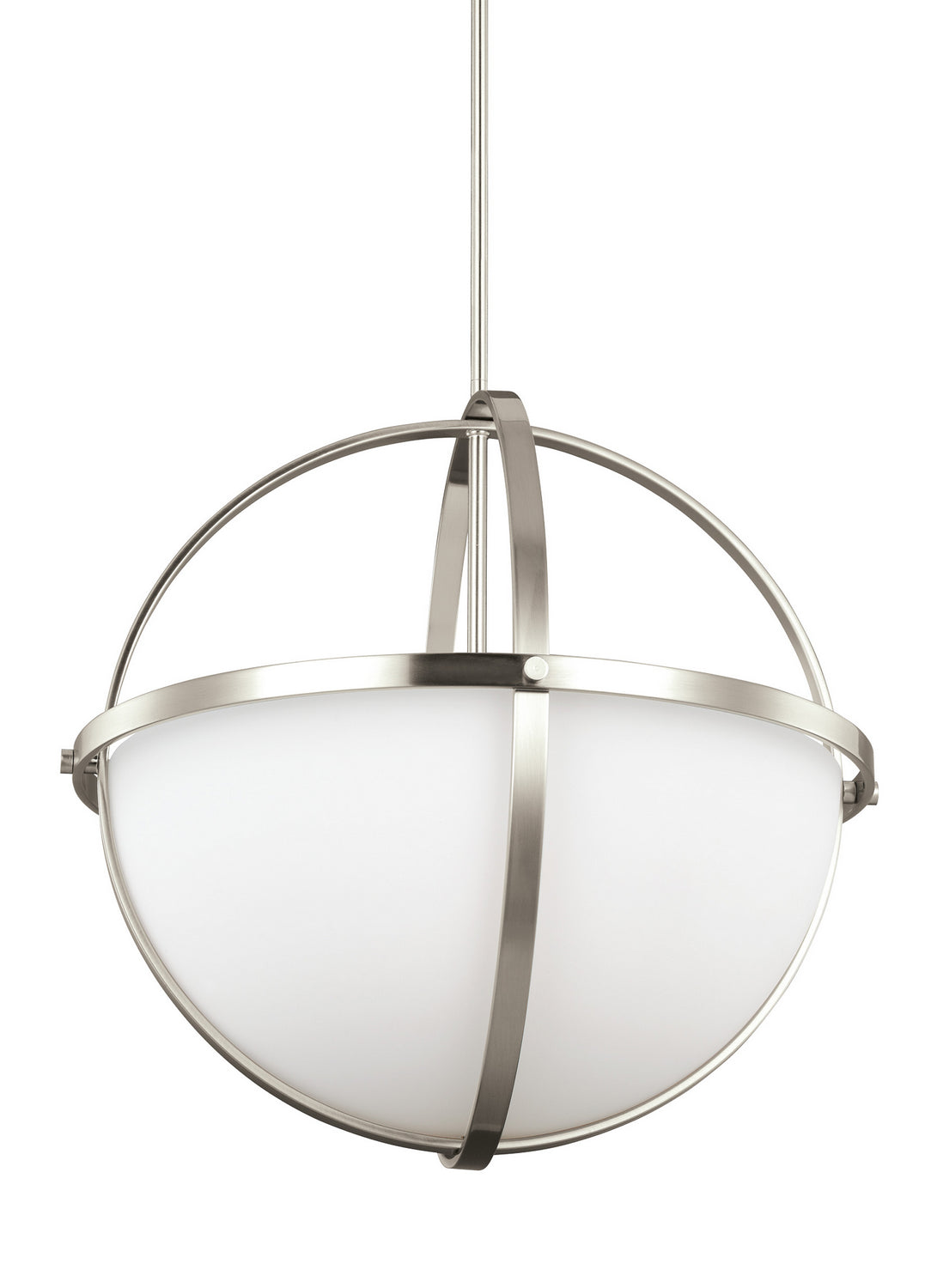 Generation Lighting. - 6624603EN3-962 - Three Light Pendant - Alturas - Brushed Nickel