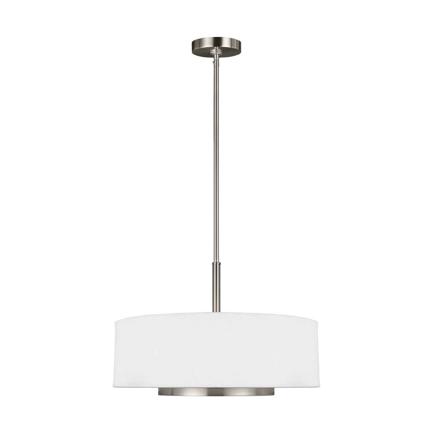 Generation Lighting. - 6628003-962 - Three Light Pendant - Nance - Brushed Nickel