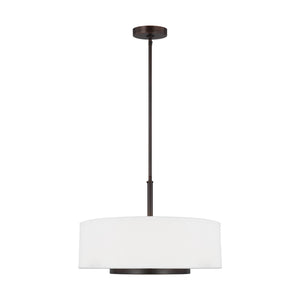 Generation Lighting. - 6628003EN3-710 - Three Light Pendant - Nance - Bronze