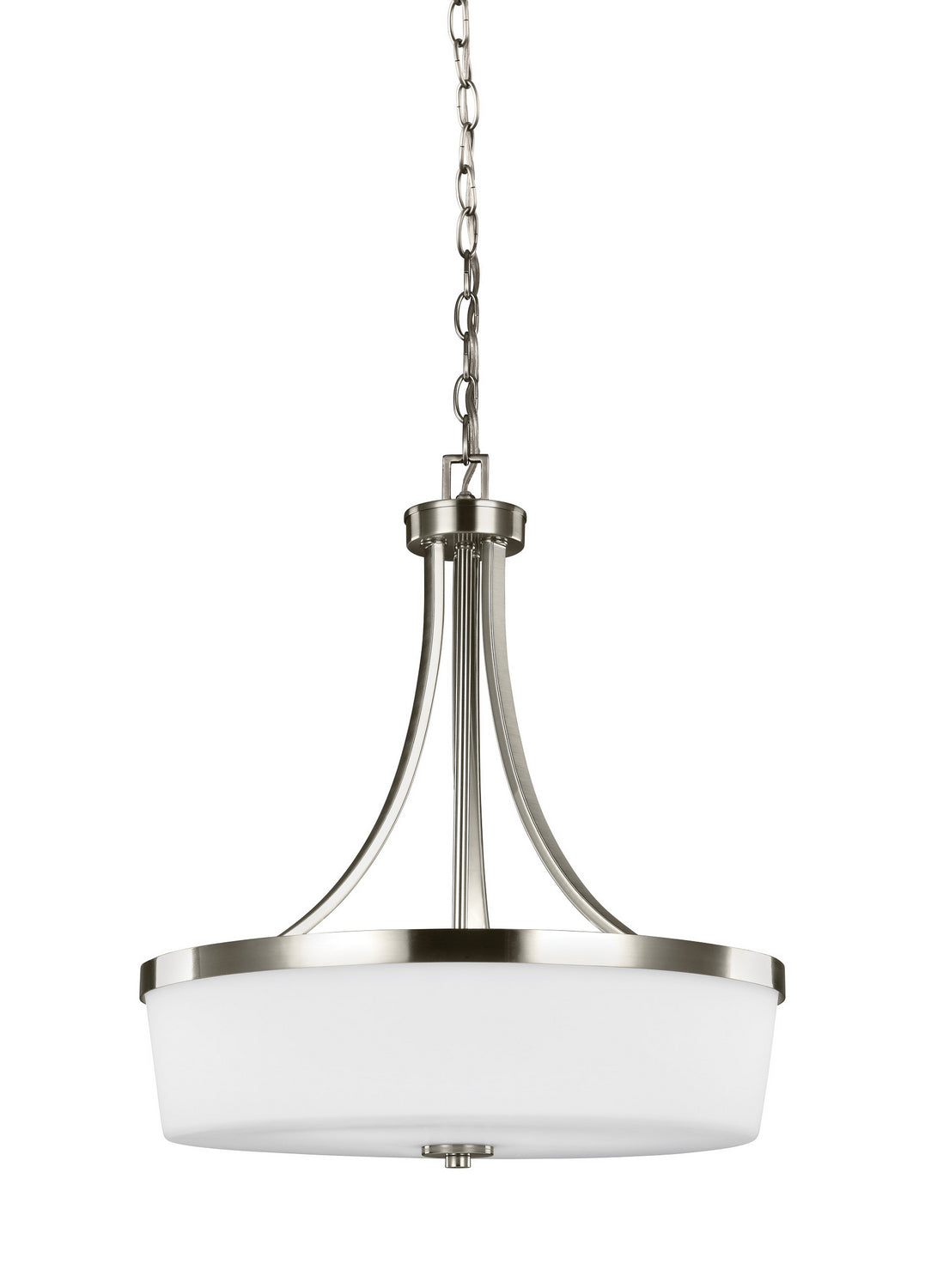 Generation Lighting. - 6639103EN3-962 - Three Light Pendant - Hettinger - Brushed Nickel