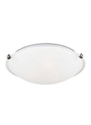 Generation Lighting. - 7543503EN3-962 - Three Light Flush Mount - Clip Ceiling Flush Mount - Brushed Nickel