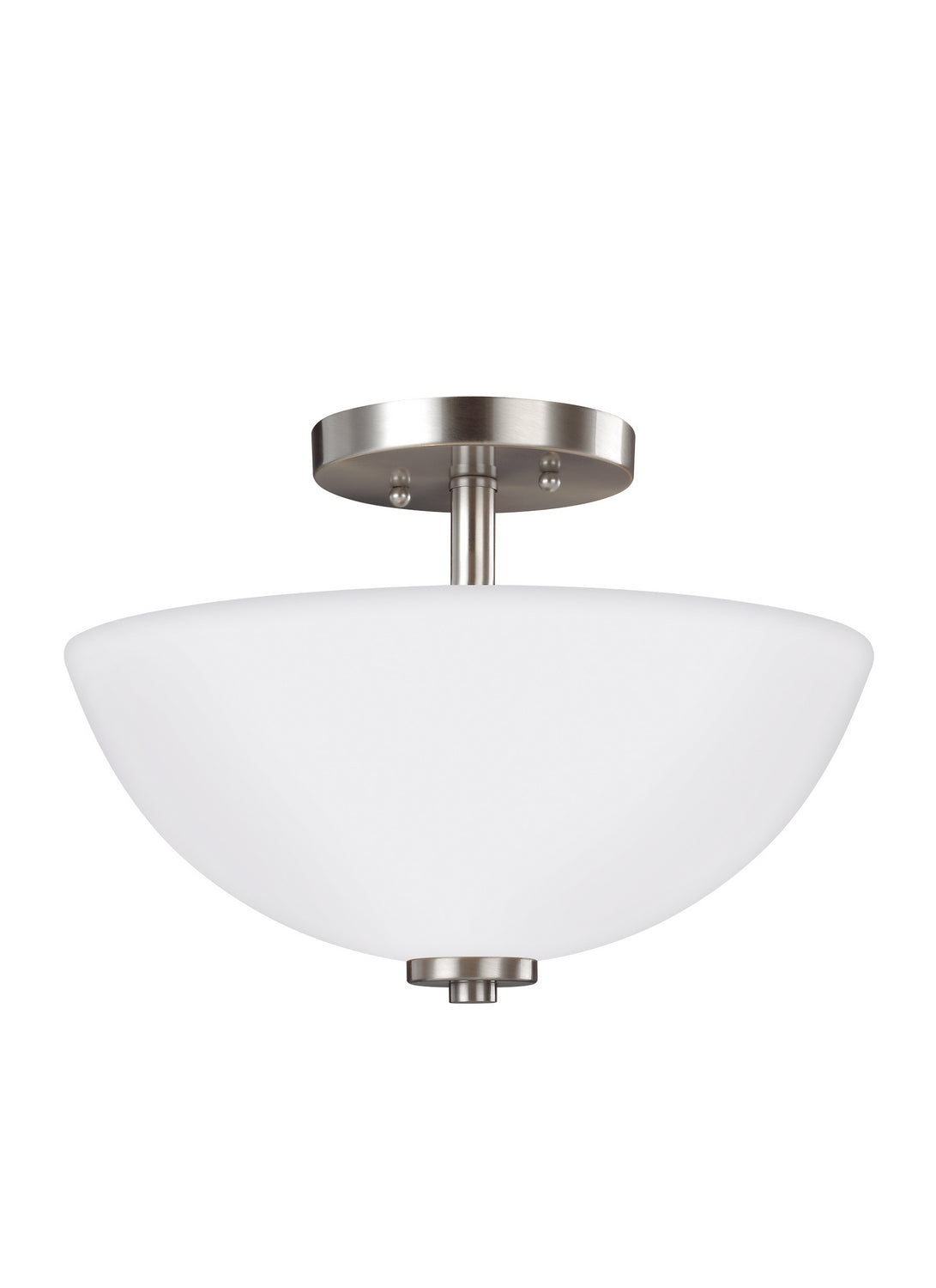 Generation Lighting. - 77160-962 - Two Light Semi-Flush Convertible Pendant - Oslo - Brushed Nickel