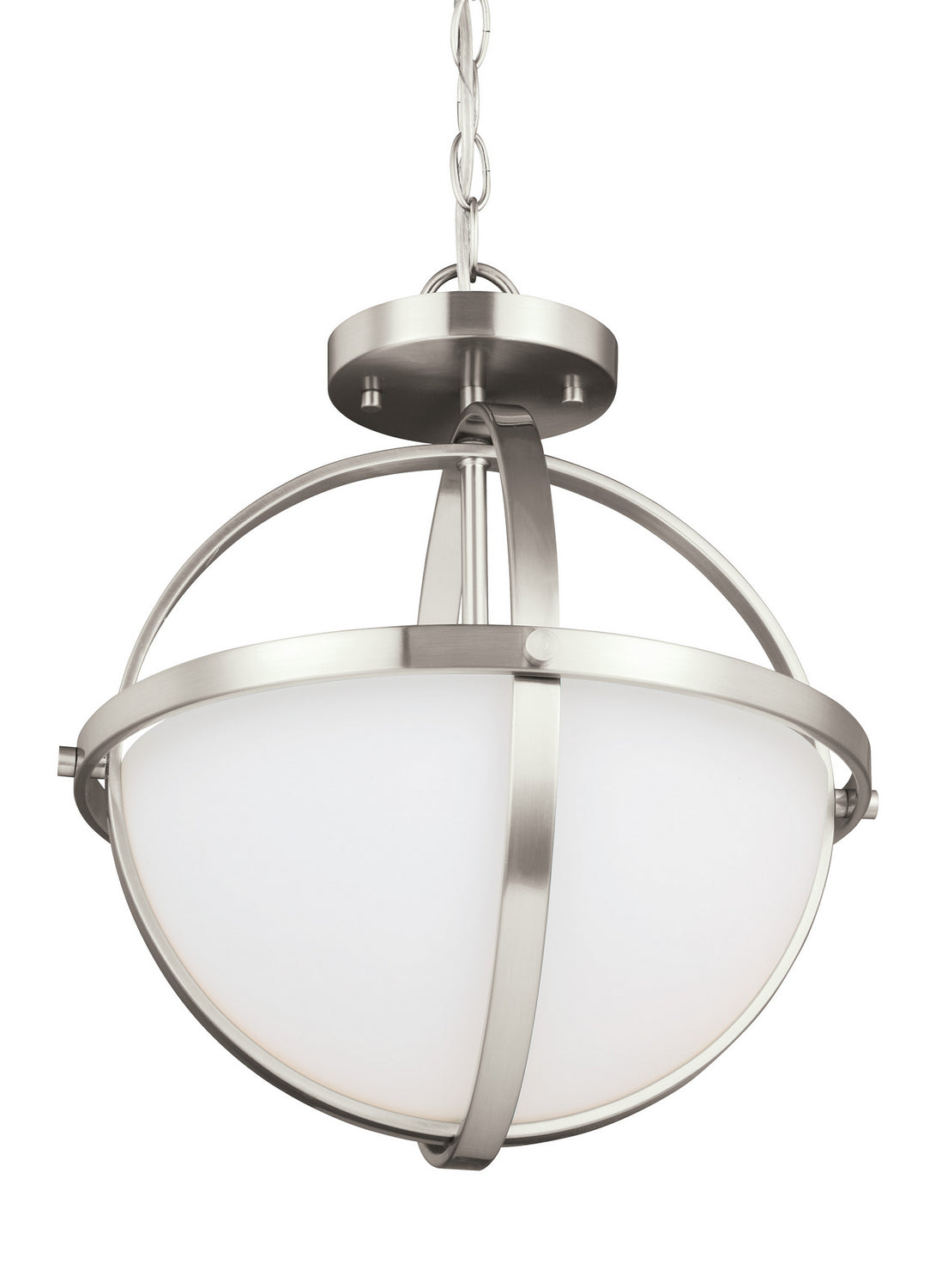 Generation Lighting. - 7724602EN3-962 - Two Light Semi-Flush Convertible Pendant - Alturas - Brushed Nickel