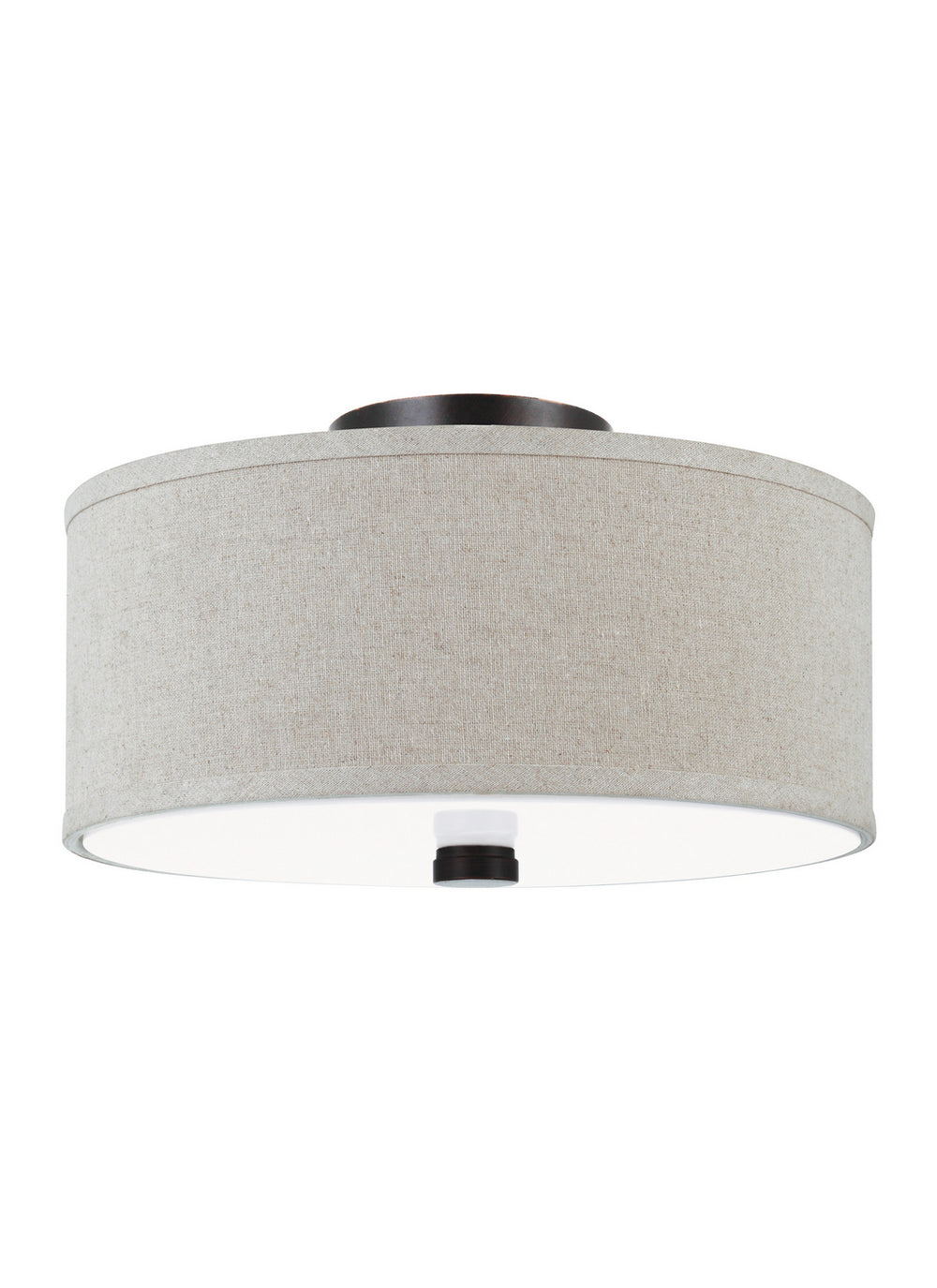 Visual Comfort Studio - 77262EN3-710 - Two Light Semi-Flush Convertible Pendant - Dayna Shade Pendants - Bronze