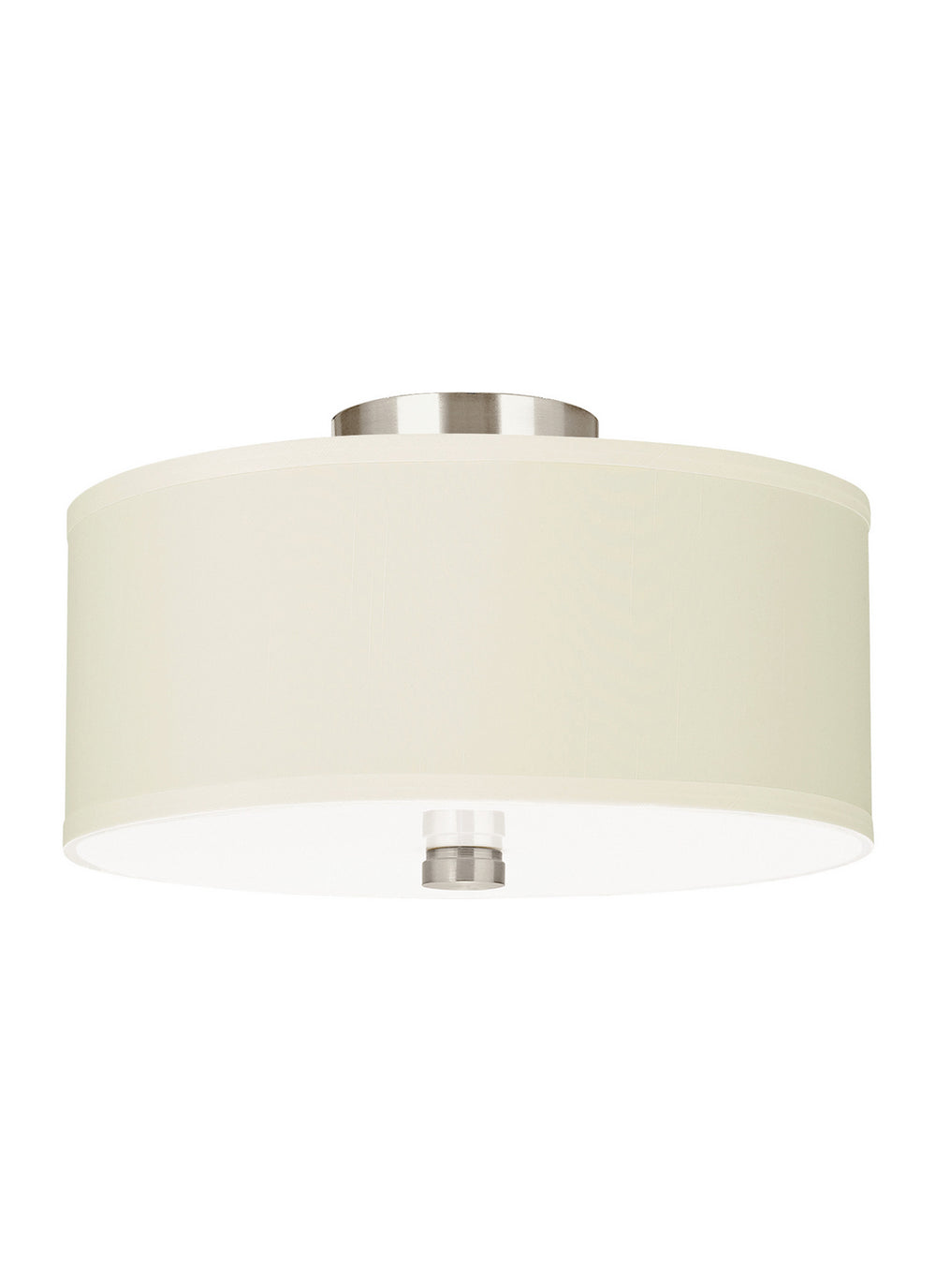 Visual Comfort Studio - 77262EN3-962 - Two Light Semi-Flush Convertible Pendant - Dayna Shade Pendants - Brushed Nickel