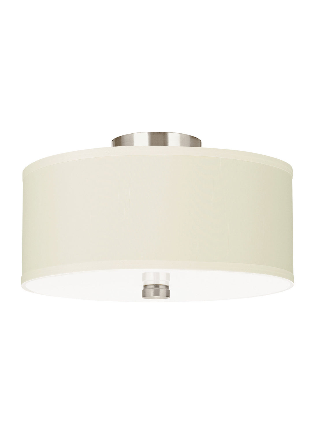 Visual Comfort Studio - 77262EN3-962 - Two Light Semi-Flush Convertible Pendant - Dayna Shade Pendants - Brushed Nickel