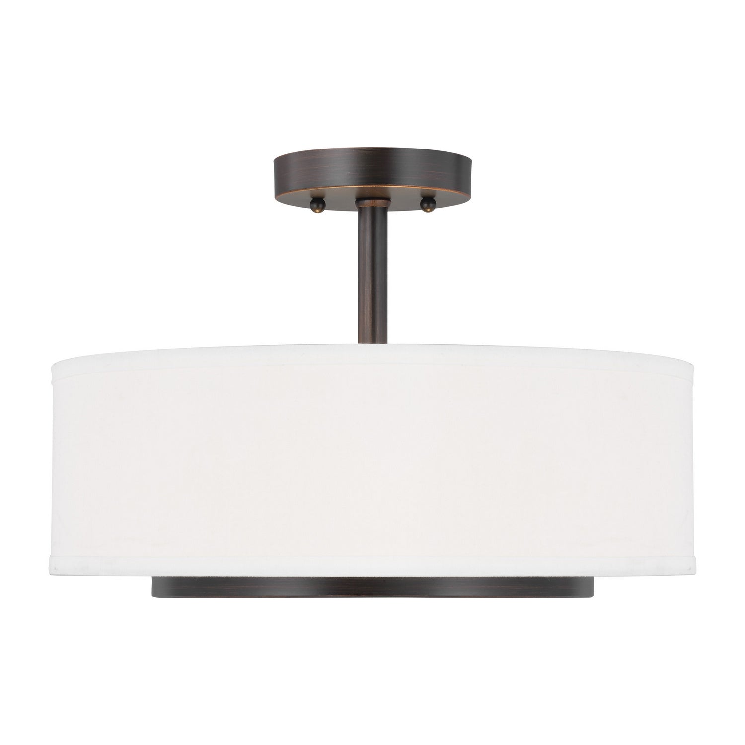 Generation Lighting. - 7728002-710 - Two Light Semi-Flush Convertible Pendant - Nance - Bronze