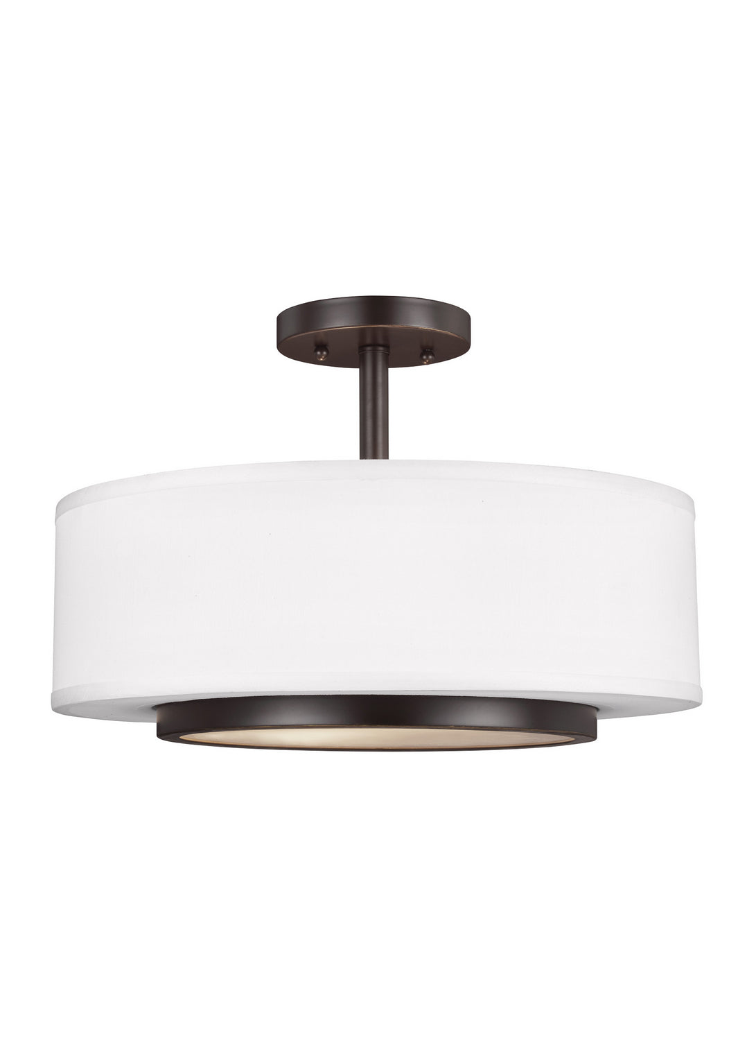 Generation Lighting. - 7728002EN3-710 - Two Light Semi-Flush Convertible Pendant - Nance - Bronze