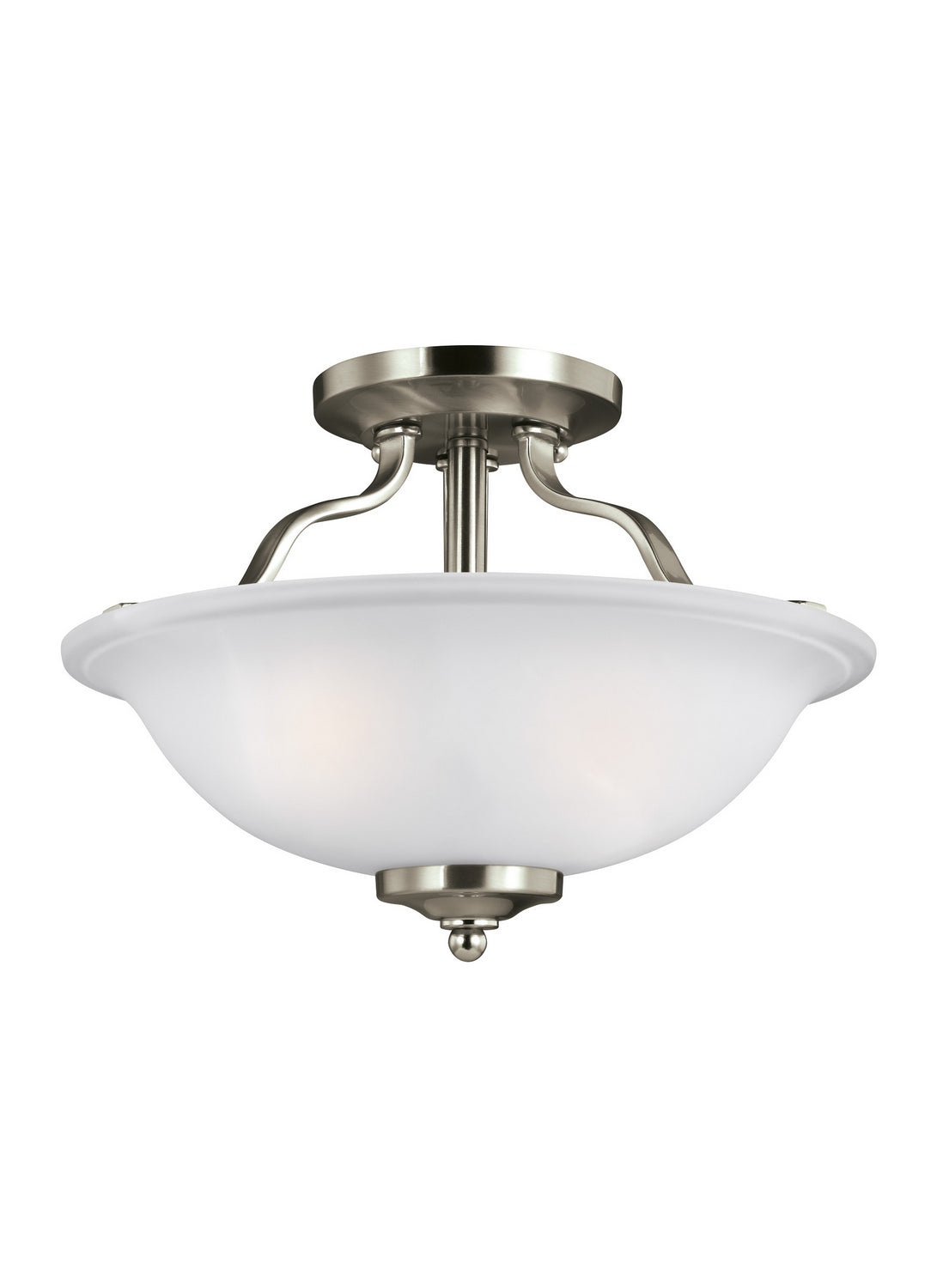 Generation Lighting. - 7739002EN3-962 - Two Light Semi-Flush Mount - Emmons - Brushed Nickel