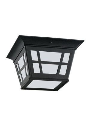 Generation Lighting. - 79131-12 - Two Light Outdoor Flush Mount - Herrington - Black