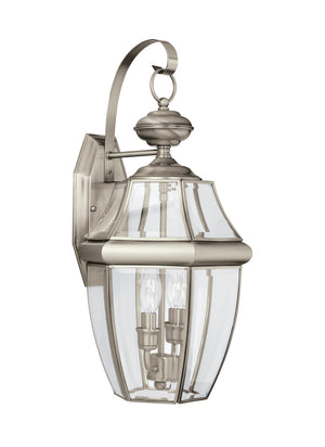 Generation Lighting. - 8039EN-965 - Two Light Outdoor Wall Lantern - Lancaster - Antique Brushed Nickel