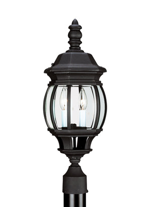 Generation Lighting. - 82200EN-12 - Two Light Outdoor Post Lantern - Wynfield - Black