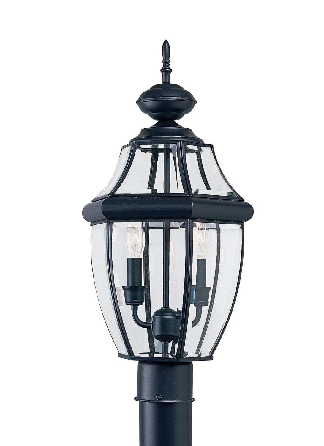 Generation Lighting. - 8229EN-12 - Two Light Outdoor Post Lantern - Lancaster - Black