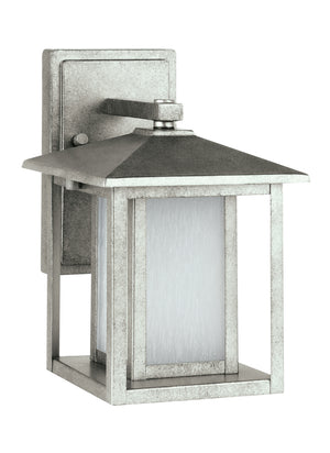 Generation Lighting. - 89029-57 - One Light Outdoor Wall Lantern - Hunnington - Weathered Pewter