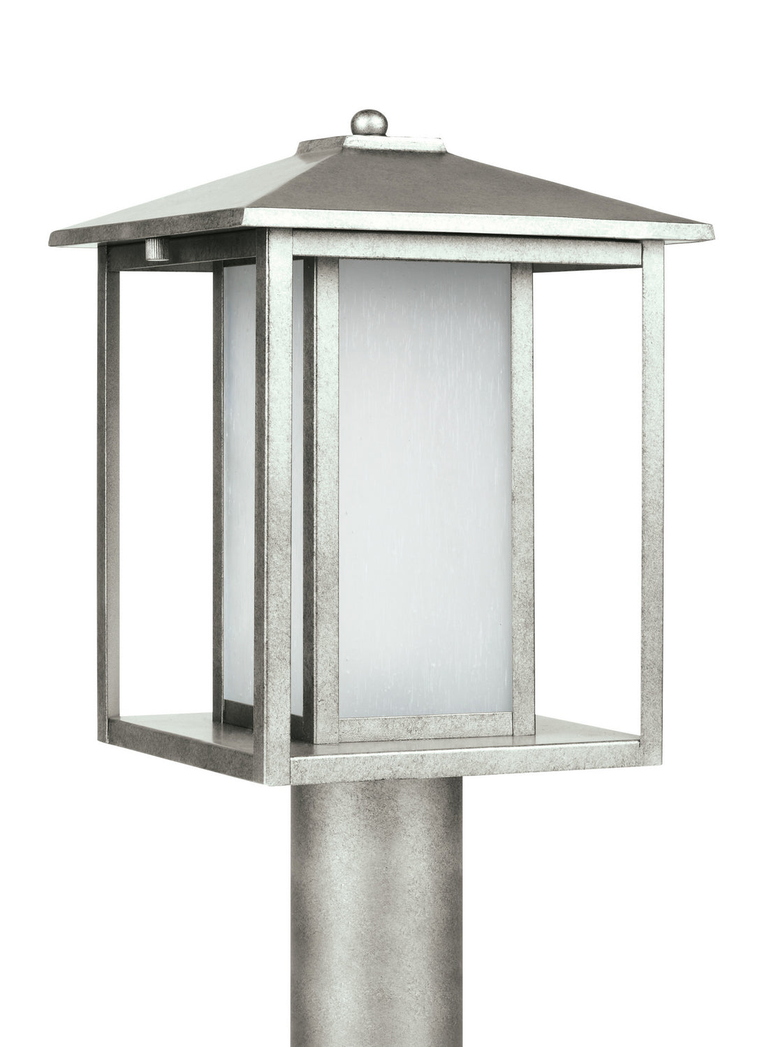 Generation Lighting. - 89129EN3-57 - One Light Outdoor Post Lantern - Hunnington - Weathered Pewter