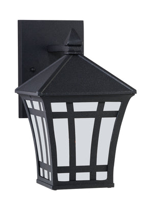 Generation Lighting. - 89131-12 - One Light Outdoor Wall Lantern - Herrington - Black