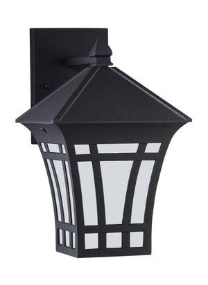 Generation Lighting. - 89132-12 - One Light Outdoor Wall Lantern - Herrington - Black