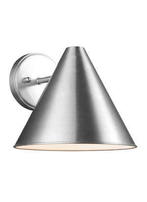 Generation Lighting. - 8538501EN3-04 - One Light Outdoor Wall Lantern - Crittenden - Satin Aluminum