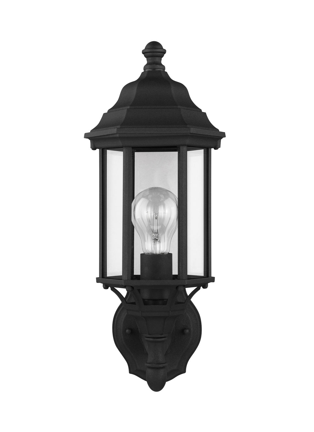 Generation Lighting. - 8538701-12 - One Light Outdoor Wall Lantern - Sevier - Black