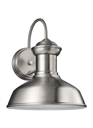 Generation Lighting. - 8547701EN3-04 - One Light Outdoor Wall Lantern - Fredricksburg - Satin Aluminum