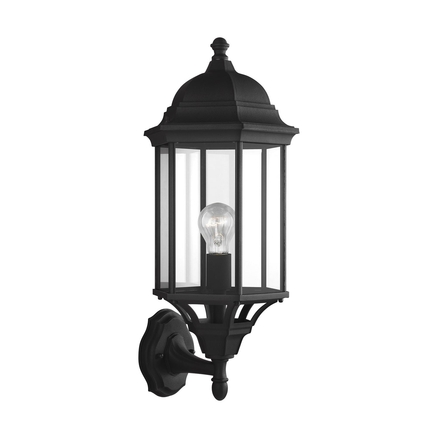 Generation Lighting. - 8638701-12 - One Light Outdoor Wall Lantern - Sevier - Black