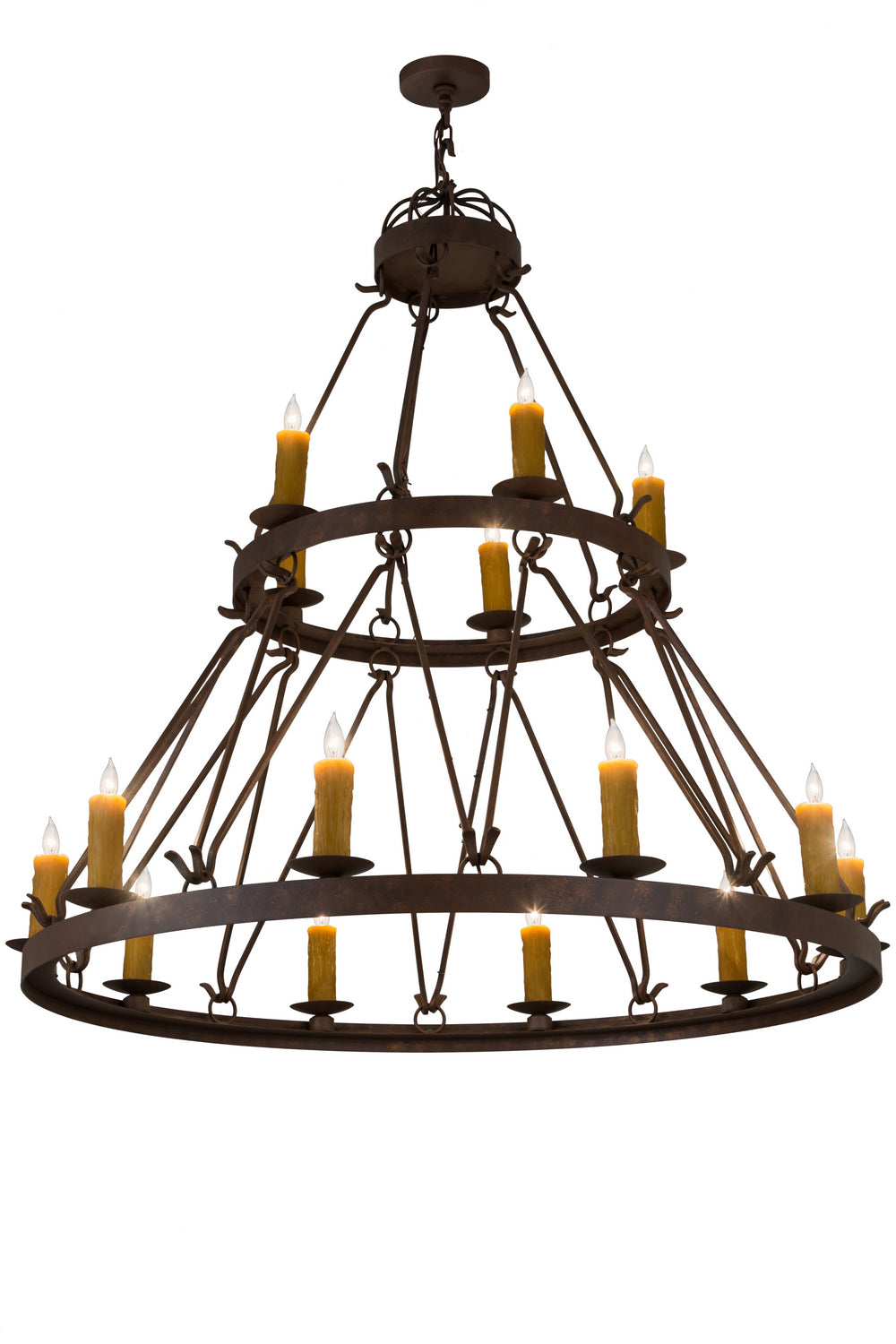 Meyda Tiffany - 169258 - 15 Light Chandelier - Lakeshore - Antique Rust